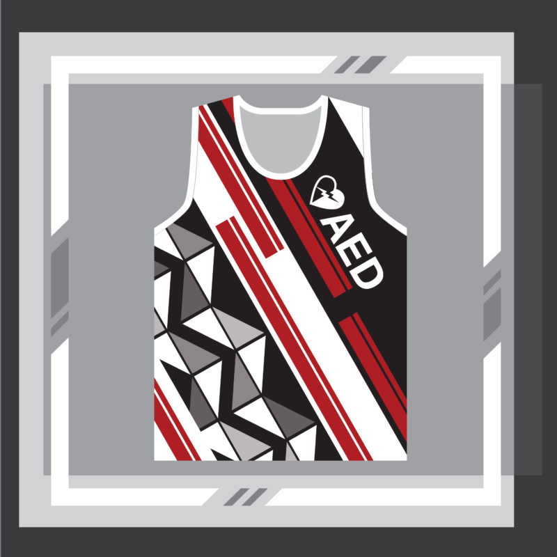 ภาพเสื้อ AED Black ด้านหน้า