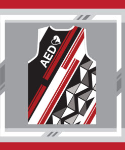 เสื้อ AED Black ด้านหลัง
