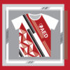 เสื้อ AED แขนสั้น สีแดง ด้านหน้า